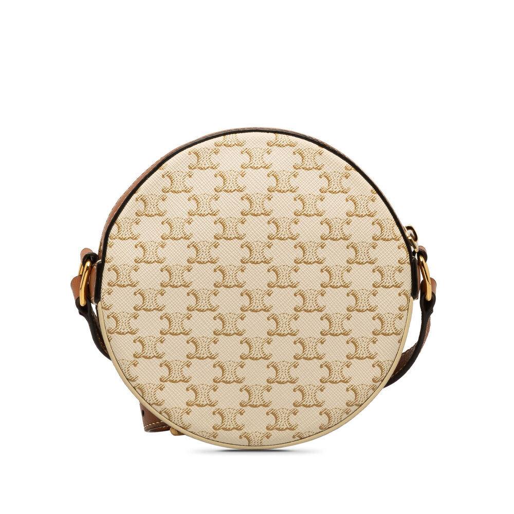 Auth Celine Triomphe Round Purse On #118983C84B - Picture 3 of 12
